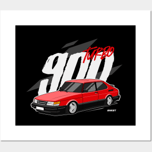 Saab 900 Turbo Posters and Art